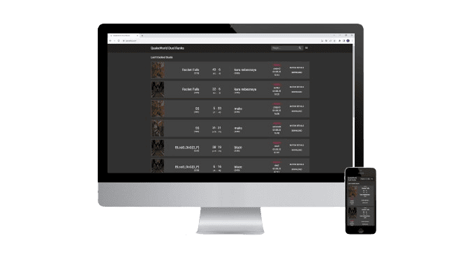 QuakeWorld Ranks.com screenshot